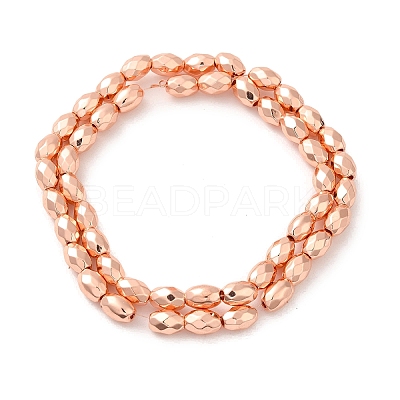 Electroplated Strong Magnetic Synthetic Hematite Beads Strands G-P518-03C-1
