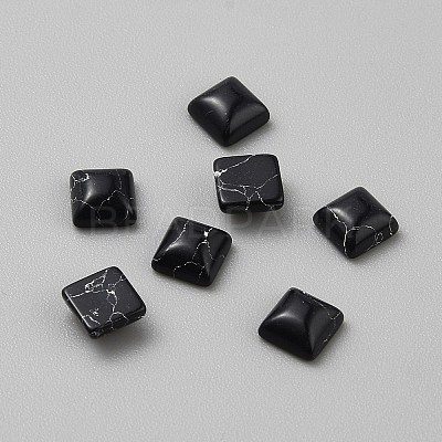 Square Synthetic Turquoise Cabochons DIY-WH0589-27-1
