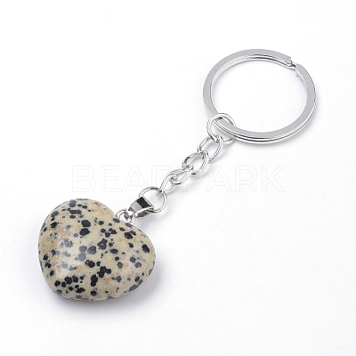 Synthetic & Natural  Mixed Stone Keychain KEYC-S252-02-1