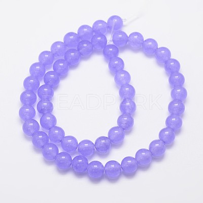 Natural & Dyed Malaysia Jade Bead Strands G-A146-8mm-A19-1