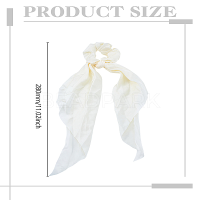1Pc Satin Face Cloth Elastic Hair Accessories OHAR-LP0002-30-1
