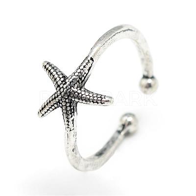 Adjustable Alloy Cuff Finger Rings RJEW-S038-039-1