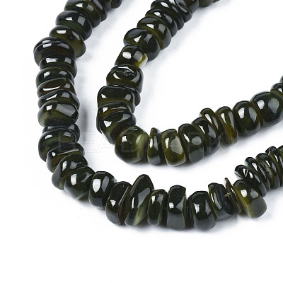 Natural Trochid Shell/Trochus Shell Beads Strands SHEL-S258-081-B01-1