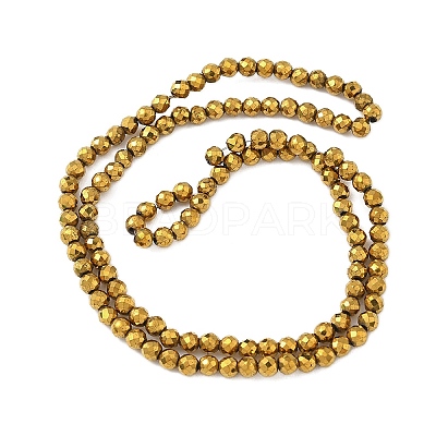 Electroplate Synthetic Non-magnetic Hematite Beads Strands G-A263-B01-03-1