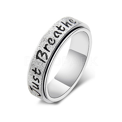304 Stainless Steel Rotatable Finger Rings WG2DCA1-02-1
