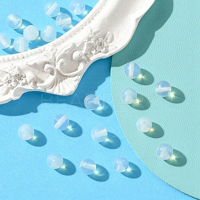 20Pcs Opalite Round Beads G-YW0001-27B-1