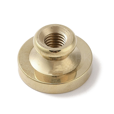 Golden Tone Wax Seal Brass Stamp Head DIY-B079-02G-19-1