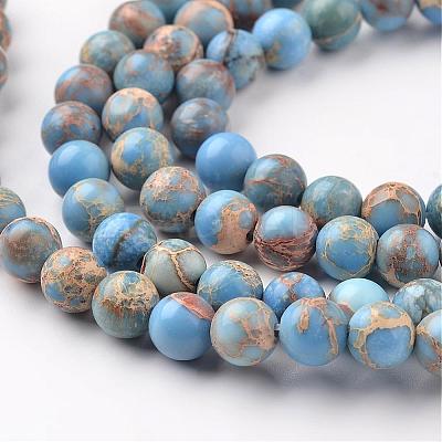 Natural Imperial Jasper Beads Strands G-I122-4mm-13-1