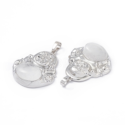 Natural Quartz Crystal Pendants G-H283-01W-1