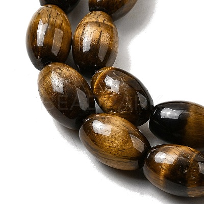 Natural Tiger Eye Beads Strands G-A275-A01-8x12mm-AB-1