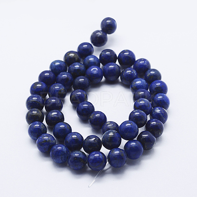 Natural Lapis Lazuli Beads Strands G-P348-01-2mm-1