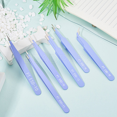 201 Stainless Steel Beading Tweezers Sets TOOL-TA0001-15A-1