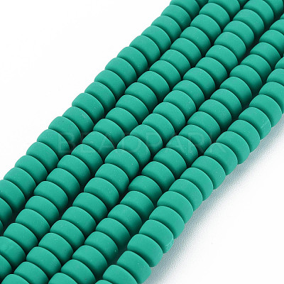 Handmade Polymer Clay Beads Strands LS-CLAY-N008-64-1