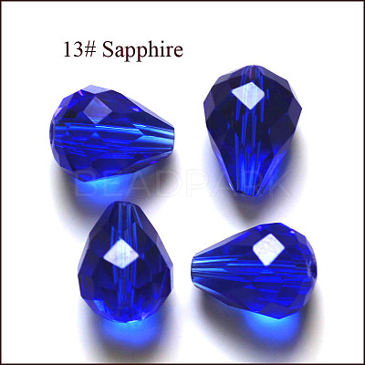 Imitation Austrian Crystal Beads SWAR-F062-8x6mm-13-1