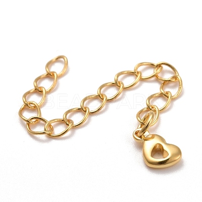 Brass Chains Extender Chains KK-Z018-10G-1