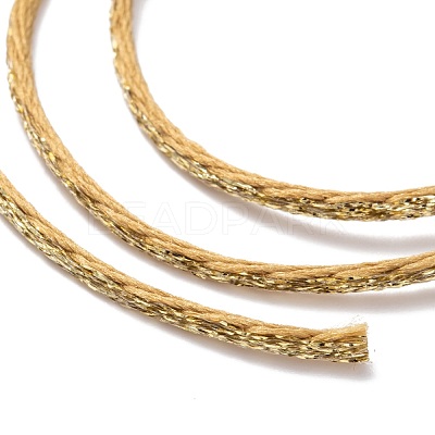 Polyester Christmas Glitter Twisted Cord Rope NWIR-P020-A05-1