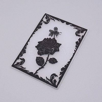 Plastic Embossing Folders DIY-WH0186-67-1