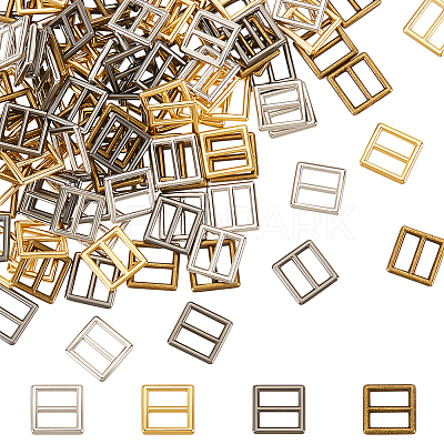 240Pcs 4 Colors Alloy Slider Buckles DIY-FG0004-81-1