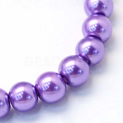 Baking Paint Glass Pearl Bead Strands HY-Q003-3mm-27-1