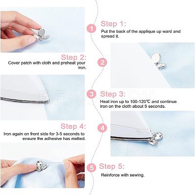 12Pcs 6 Style Sew on Rhinestone RGLA-FG0001-04-1