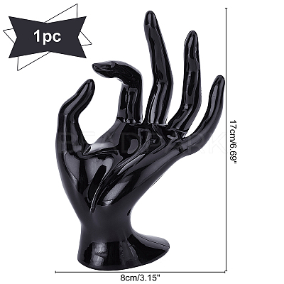 Plastic Ring Display Hand Model RDIS-WH0004-03A-1