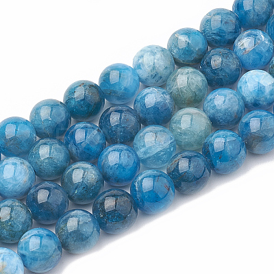 Natural Apatite Beads Strands G-S333-7.5mm-012-1