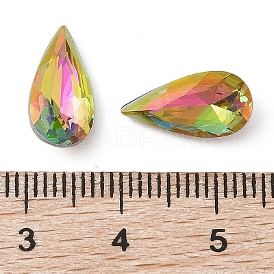 Glass Rhinestone Cabochons RGLA-L029-04C-VRLA-1