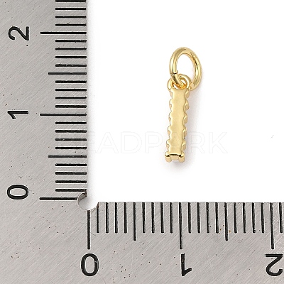 Rack Plating Brass with ABS Plastic Imitation Pearl Charms KK-B092-30I-G-1