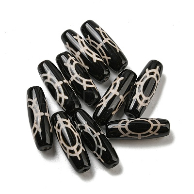 Tibetan Style dZi Beads Strands G-P526-B12-1