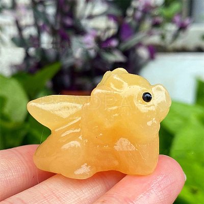 Natural Calcite Carved Figurines Statues for Home Desktop Decoration PW-WG05555-14-1