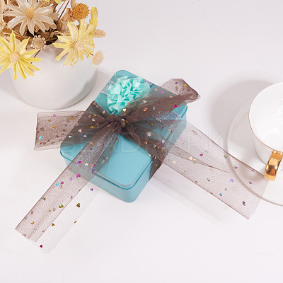 Heart Glitter Sequin Deco Mesh Ribbons OCOR-BC0007-26-1