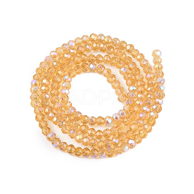 Electroplate Glass Beads Strands EGLA-A044-T1mm-L23-1