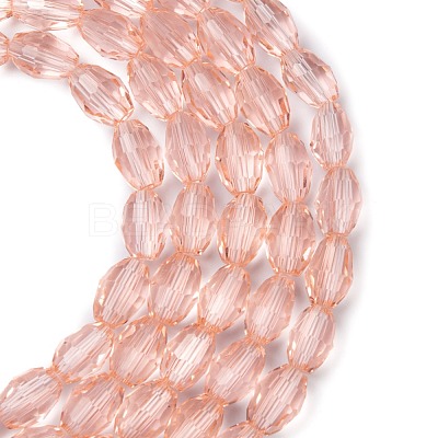 Faceted Glass Beads Strands X-GC891Y-9-1