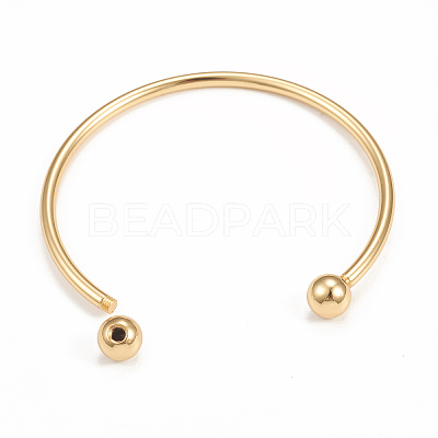 Rack Plating Brass Cuff Bangle Making KK-E078-01G-1
