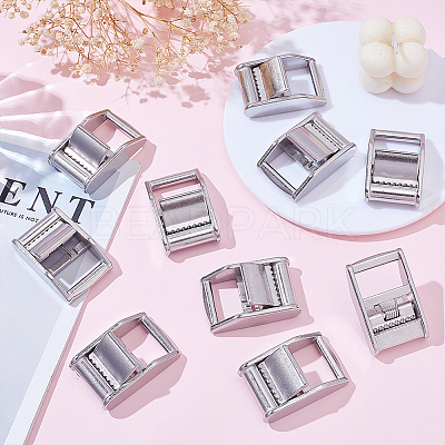 10Pcs Stainless Steel Cam Lock Lever Buckles STAS-GO0001-35-1