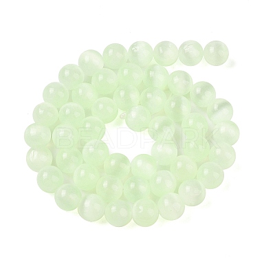 Natural Selenite Beads Strands G-C142-01B-11-1