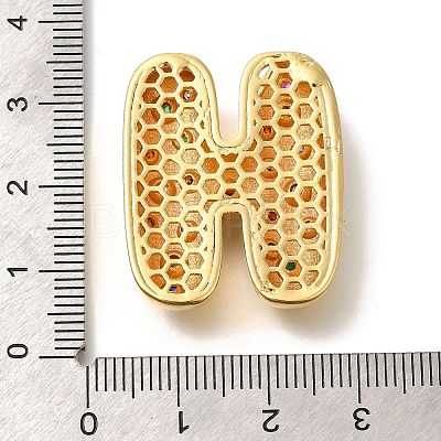 Brass Cubic Zirconia Pendants KK-M295-13G-H-1