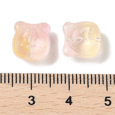Transparent Spray Paint Glass Beads GLAA-Z011-01H-1
