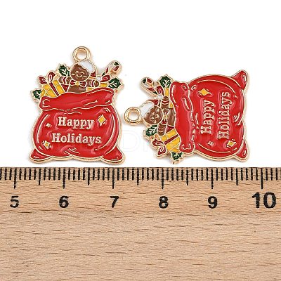 Christmas Theme Alloy Enamel Pendants LS-ENAM-C031-01G-06-1