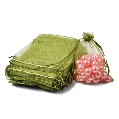 Organza Gift Bags with Drawstring OP-R016-13x18cm-13-1