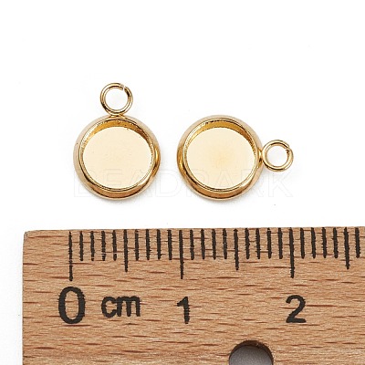 304 Stainless Steel Pendant Cabochon Settings STAS-Z030-01E-G-1