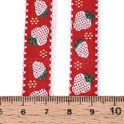 Polyester Strawberry Ribbon OCOR-T016-04C-1