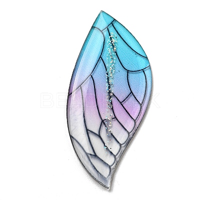 Transparent Epoxy Resin Cabochons CRES-A053-16A-1