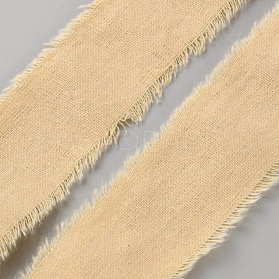 Cotton Frayed Ribbons OCOR-WH0036-46D-1