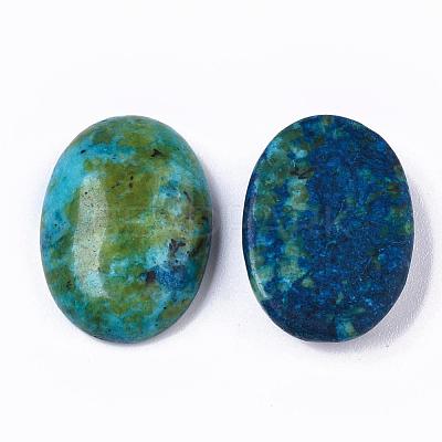Natural Sesame Jasper/Kiwi Jasper Cabochons G-T062-18-1