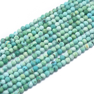 Natural HuBei Turquoise Beads Strands G-G792-38-1