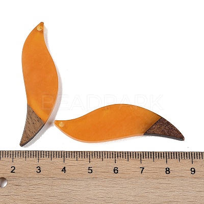 Resin & Wood Big Pendants WOOD-F015-18E-1