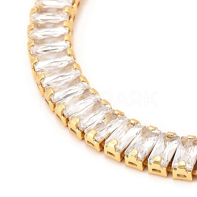 Adjustable Brass Micro Pave Cubic Zirconia Tennis Bracelets BJEW-F416-03G-1