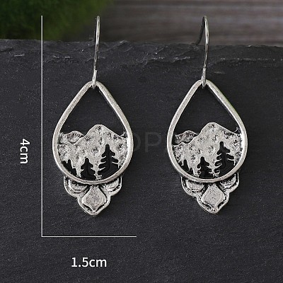 Zinc Alloy Dangle Earrings for Women WG56DA6-01-1
