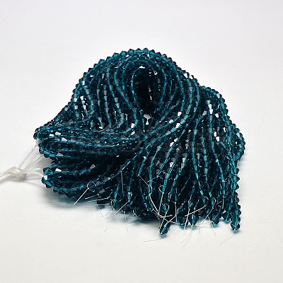 Transparent Glass Beads Strands LS-EGLA-A039-T2mm-D01-1